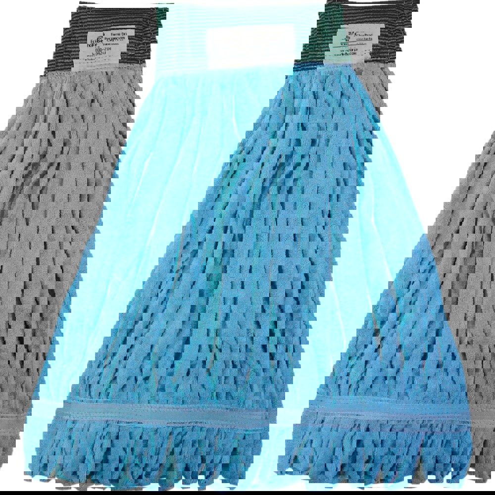 Microfiber Looped-End Wet Mop Head, Medium, Blue